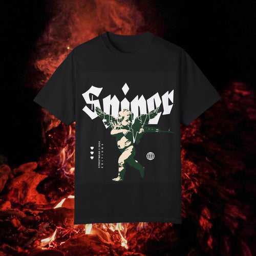 Cool Streetwear Unisex Garment-Dyed T-Shirt with Graphic Design